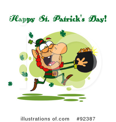 Royalty-Free (RF) Happy St Patricks Day Clipart Illustration by Hit Toon - Stock Sample #92387