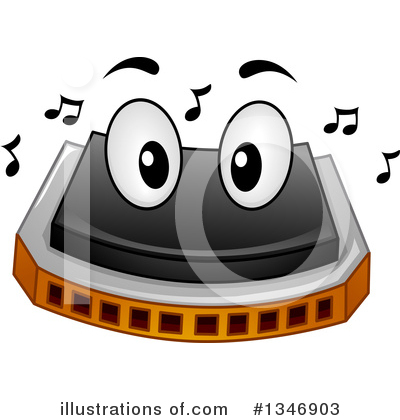 Royalty-Free (RF) Harmonica Clipart Illustration by BNP Design Studio - Stock Sample #1346903