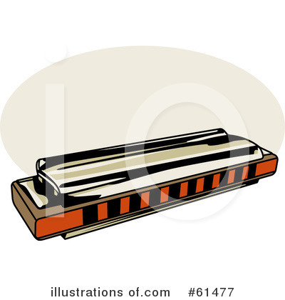 Royalty-Free (RF) Harmonica Clipart Illustration by r formidable - Stock Sample #61477