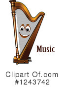 Harp Clipart #1243742 by Vector Tradition SM