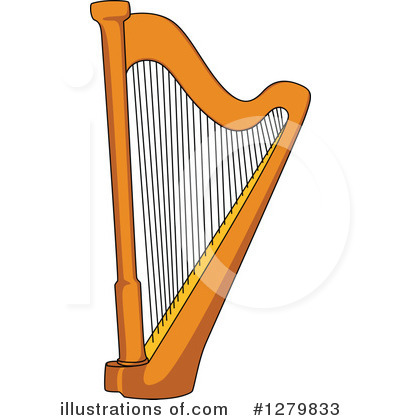 Royalty-Free (RF) Harp Clipart Illustration by Vector Tradition SM - Stock Sample #1279833