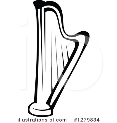 Royalty-Free (RF) Harp Clipart Illustration by Vector Tradition SM - Stock Sample #1279834