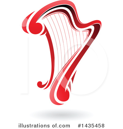 Royalty-Free (RF) Harp Clipart Illustration by cidepix - Stock Sample #1435458