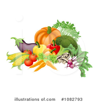 Groceries Clipart #1082793 by AtStockIllustration
