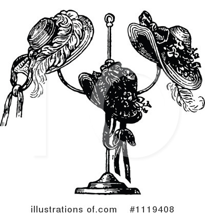 Royalty-Free (RF) Hat Clipart Illustration by Prawny Vintage - Stock Sample #1119408