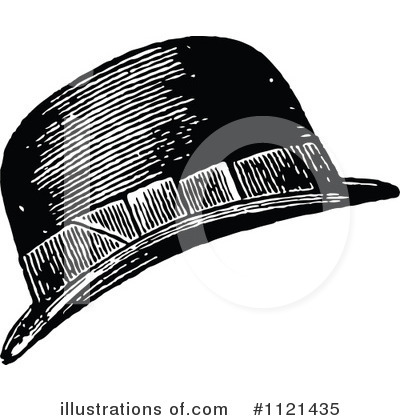 Royalty-Free (RF) Hat Clipart Illustration by Prawny Vintage - Stock Sample #1121435