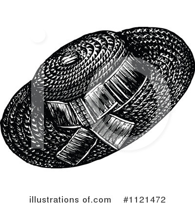 Royalty-Free (RF) Hat Clipart Illustration by Prawny Vintage - Stock Sample #1121472