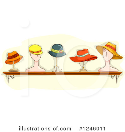 Royalty-Free (RF) Hat Clipart Illustration by BNP Design Studio - Stock Sample #1246011