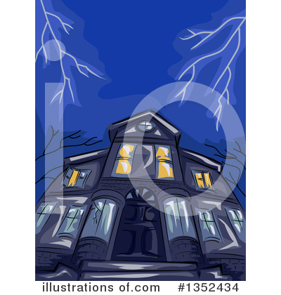 Haunted House Clipart #1352434 by BNP Design Studio