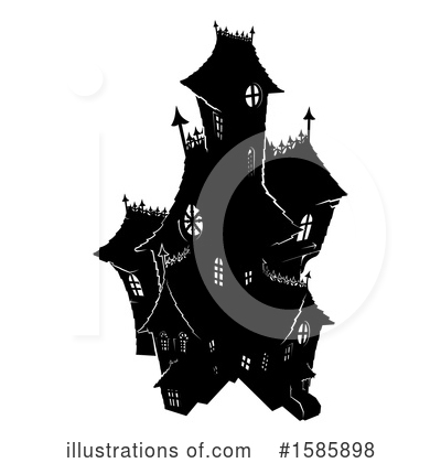 Royalty-Free (RF) Haunted House Clipart Illustration by AtStockIllustration - Stock Sample #1585898