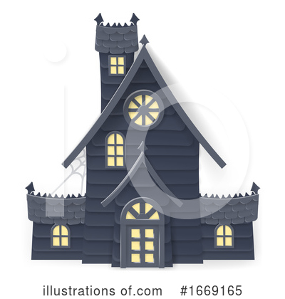 Royalty-Free (RF) Haunted House Clipart Illustration by AtStockIllustration - Stock Sample #1669165