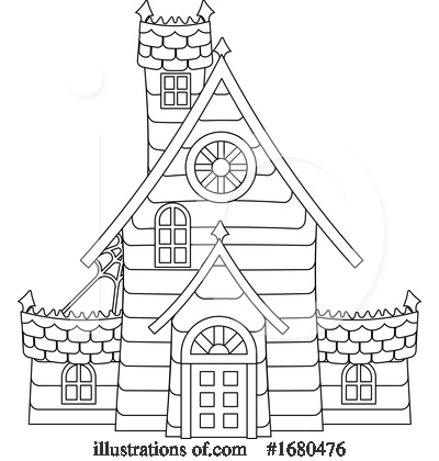 Royalty-Free (RF) Haunted House Clipart Illustration by AtStockIllustration - Stock Sample #1680476