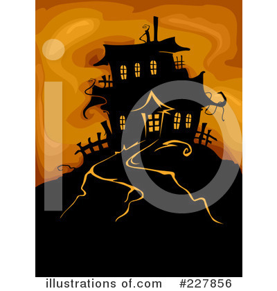 Royalty-Free (RF) Haunted House Clipart Illustration by BNP Design Studio - Stock Sample #227856