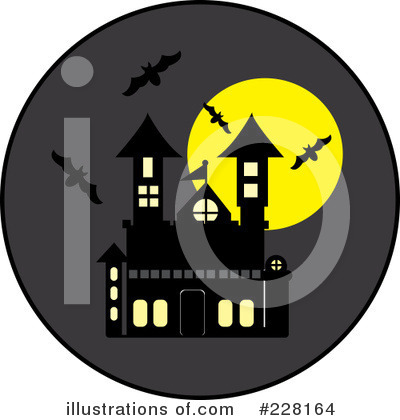 Royalty-Free (RF) Haunted House Clipart Illustration by Pams Clipart - Stock Sample #228164
