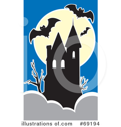 Royalty-Free (RF) Haunted House Clipart Illustration by xunantunich - Stock Sample #69194