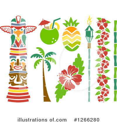 Royalty-Free (RF) Hawaiian Clipart Illustration by BNP Design Studio - Stock Sample #1266280