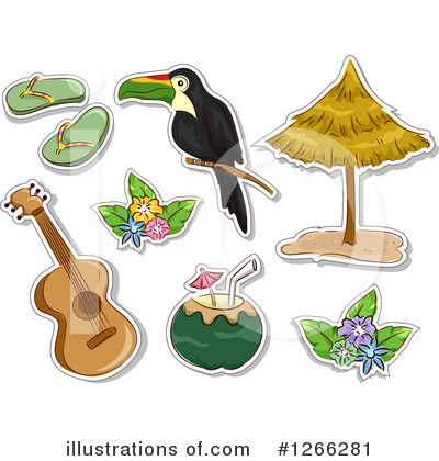 Royalty-Free (RF) Hawaiian Clipart Illustration by BNP Design Studio - Stock Sample #1266281