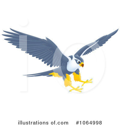 Royalty-Free (RF) Hawk Clipart Illustration by Alex Bannykh - Stock Sample #1064998