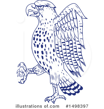 Royalty-Free (RF) Hawk Clipart Illustration by patrimonio - Stock Sample #1498397
