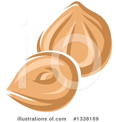 Royalty-Free (RF) Hazelnut Clipart Illustration by Vector Tradition SM - Stock Sample #1338169