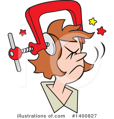 Royalty-Free (RF) Headache Clipart Illustration by Johnny Sajem - Stock Sample #1400827