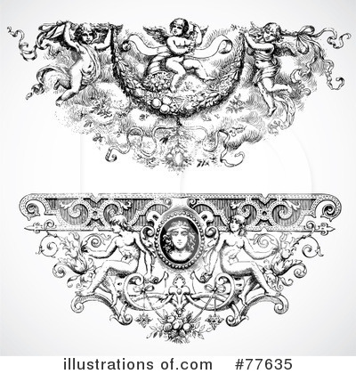Royalty-Free (RF) Header Clipart Illustration by BestVector - Stock Sample #77635