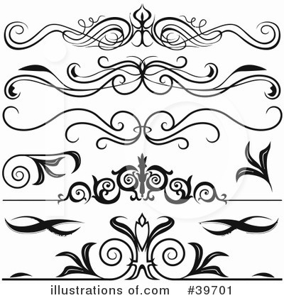 Royalty-Free (RF) Headers Clipart Illustration by dero - Stock Sample #39701