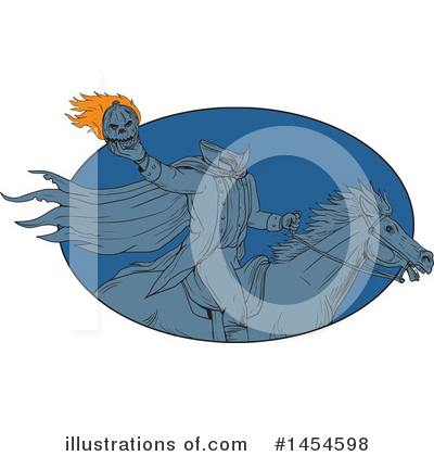 Royalty-Free (RF) Headless Horseman Clipart Illustration by patrimonio - Stock Sample #1454598