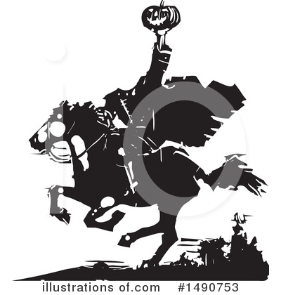 Royalty-Free (RF) Headless Horseman Clipart Illustration by xunantunich - Stock Sample #1490753