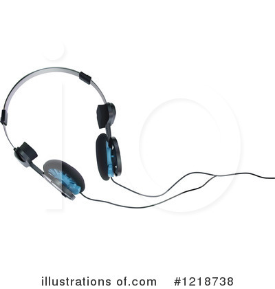 Royalty-Free (RF) Headphones Clipart Illustration by dero - Stock Sample #1218738