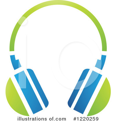 Royalty-Free (RF) Headphones Clipart Illustration by cidepix - Stock Sample #1220259