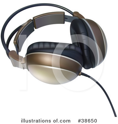 Royalty-Free (RF) Headphones Clipart Illustration by dero - Stock Sample #38650