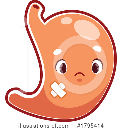 Stomach Clipart #1795414 by Vector Tradition SM