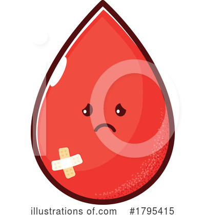 Blood Drop Clipart #1795415 by Vector Tradition SM
