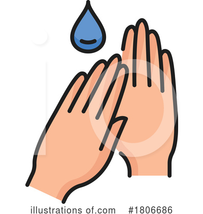 Washing Hands Clipart #1806686 by Vector Tradition SM