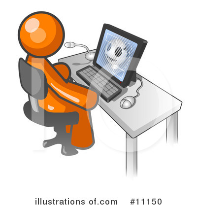 Computer Clipart #11150 by Leo Blanchette