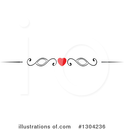 Heart Border Clipart #1304236 by Vector Tradition SM