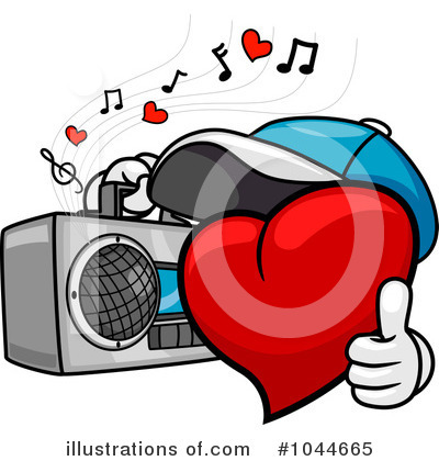 Royalty-Free (RF) Heart Character Clipart Illustration by BNP Design Studio - Stock Sample #1044665