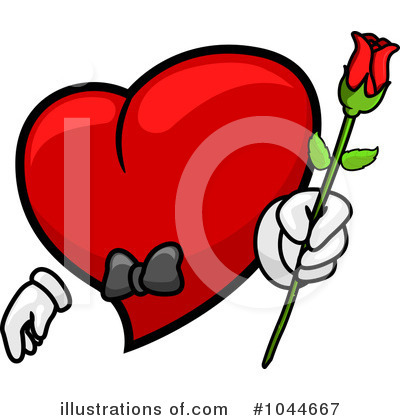 Royalty-Free (RF) Heart Character Clipart Illustration by BNP Design Studio - Stock Sample #1044667