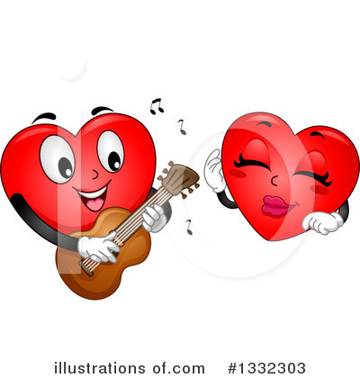 Heart Character Clipart #1332303 by BNP Design Studio