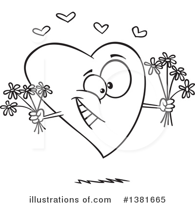 Heart Character Clipart #1381665 by toonaday