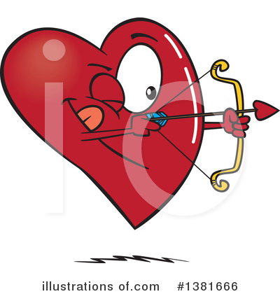 Royalty-Free (RF) Heart Character Clipart Illustration by toonaday - Stock Sample #1381666