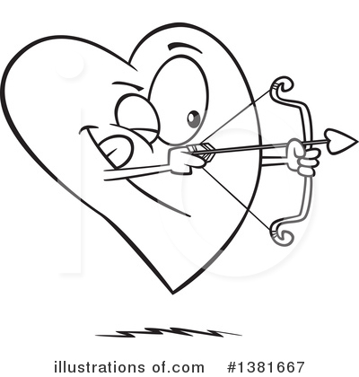 Royalty-Free (RF) Heart Character Clipart Illustration by toonaday - Stock Sample #1381667