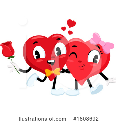 Heart Mascot Clipart #1808692 by Hit Toon