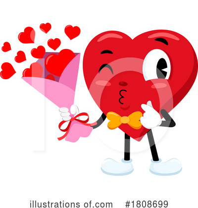 Heart Mascot Clipart #1808699 by Hit Toon