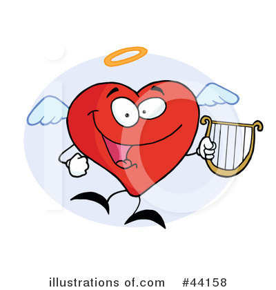Royalty-Free (RF) Heart Character Clipart Illustration by Hit Toon - Stock Sample #44158