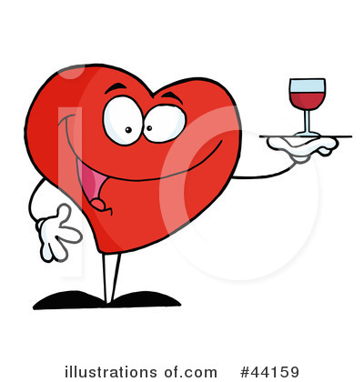Royalty-Free (RF) Heart Character Clipart Illustration by Hit Toon - Stock Sample #44159