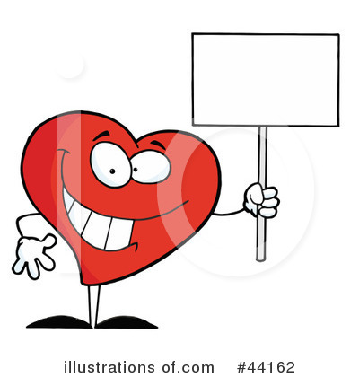 Royalty-Free (RF) Heart Character Clipart Illustration by Hit Toon - Stock Sample #44162