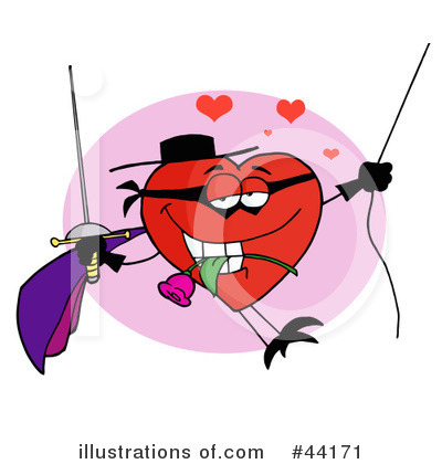Royalty-Free (RF) Heart Character Clipart Illustration by Hit Toon - Stock Sample #44171