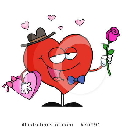 Royalty-Free (RF) Heart Character Clipart Illustration by Hit Toon - Stock Sample #75991